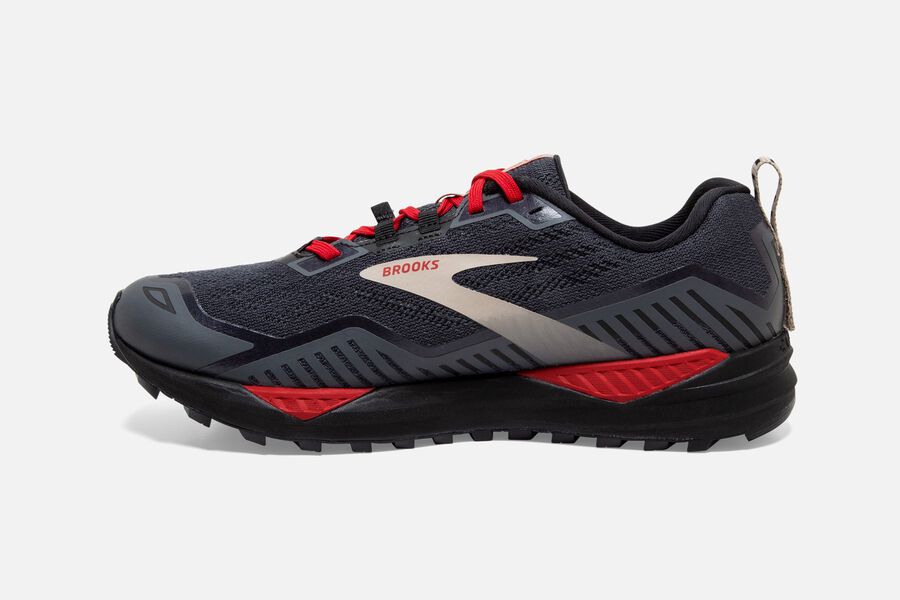 Brooks Running Shoes - Cascadia 15 GTX Trail Mens - Black/Red - MUI-438650